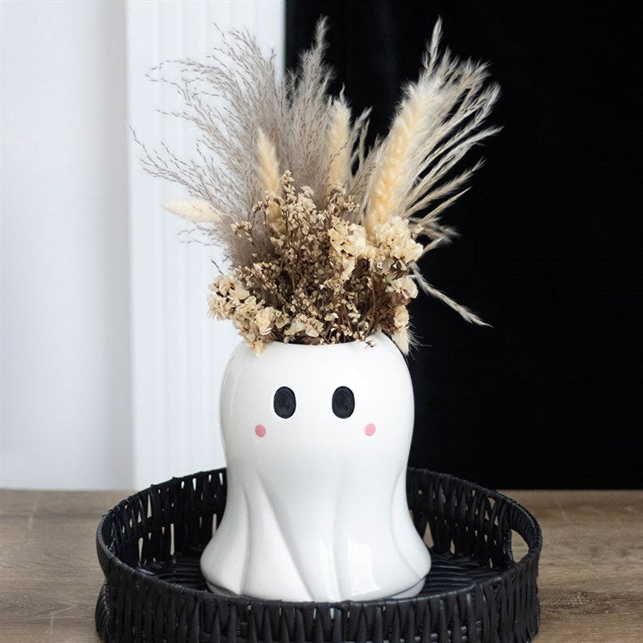 Ceramic Ghost Flower Vase
